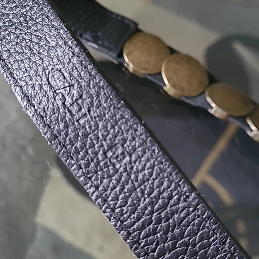 Black and Gold Women's Belt - Picture 6 of 9